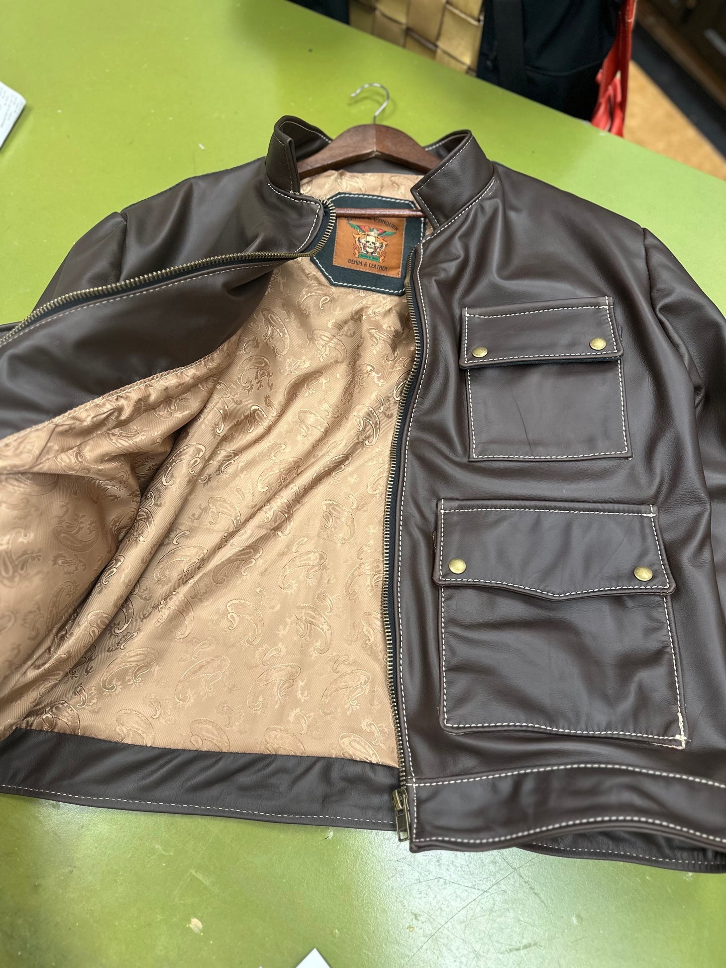 Travelers leather jacket